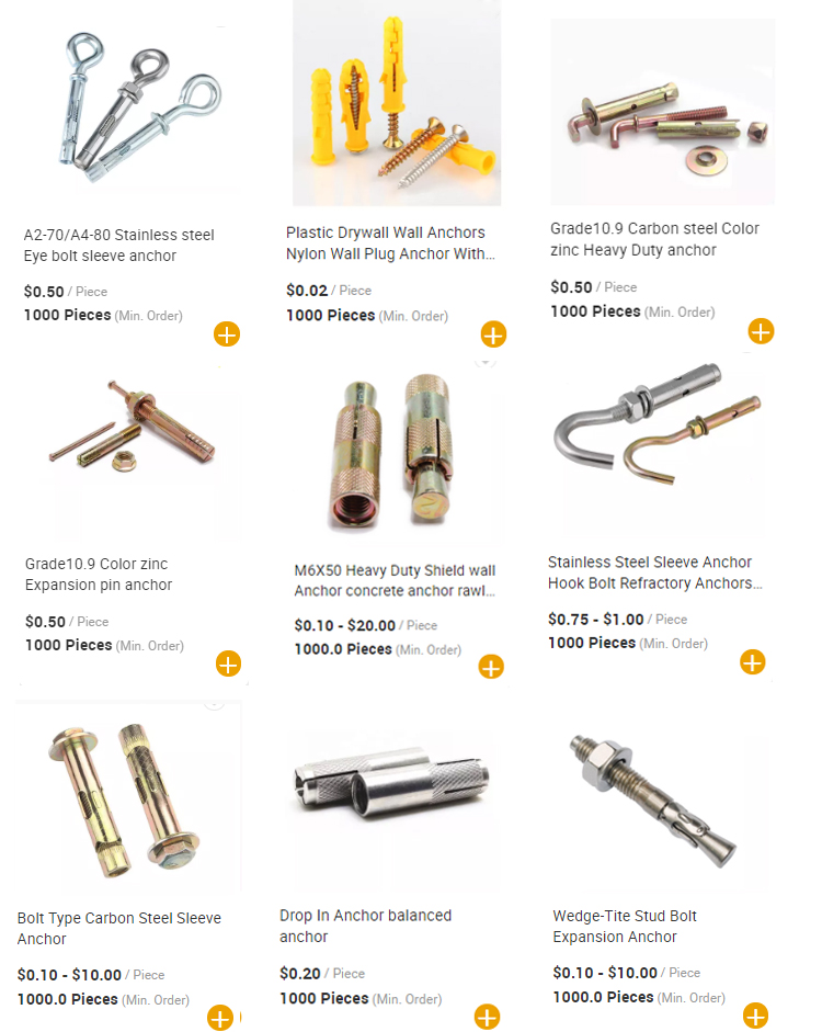 Building Self Drilling Dacromet Concrete Screw Bolt Anchor Heavy Duty Hex Head Self Drilling Concrete Screw Anchor