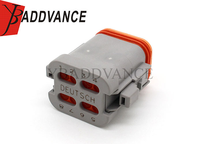 DT06-08SA-E003 8 Position Female DT Deutsch Automotive Connectors With Short Cap