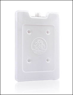 White Plastic Ice Brick Pack Gel Cooling Insulated Cooler Box HDPE Material