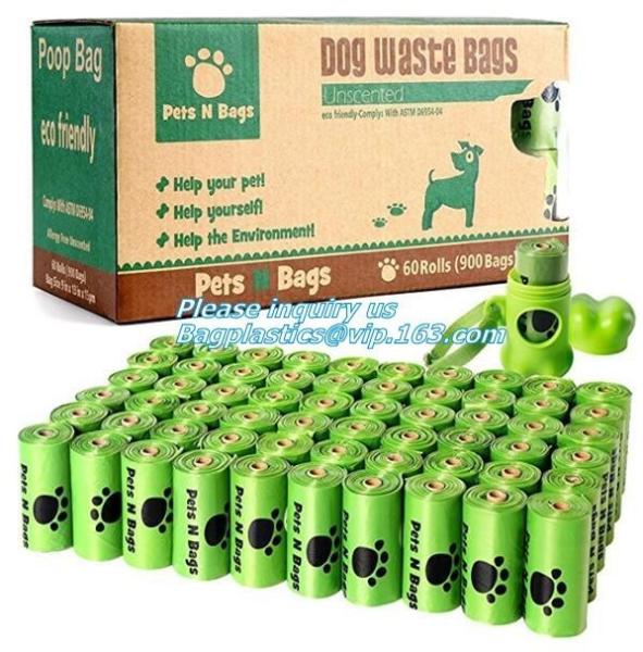 Compostable Dog Poop Bag/ Pet Waste Bags, Leak Proof Dog Waste Poop Bags,