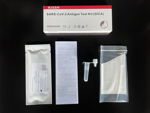 Colloidal Gold Saliva Rtk Antigen Test Kit COVID 19 Rapid 16x6x1.5cm For Home
