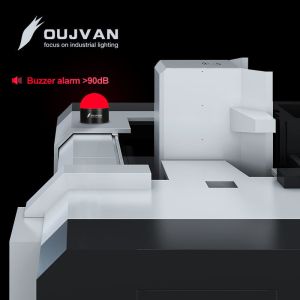 DC 24V LED Indicator Lamp 35mm Hemisphere 3 Color Signal Indicator Light With