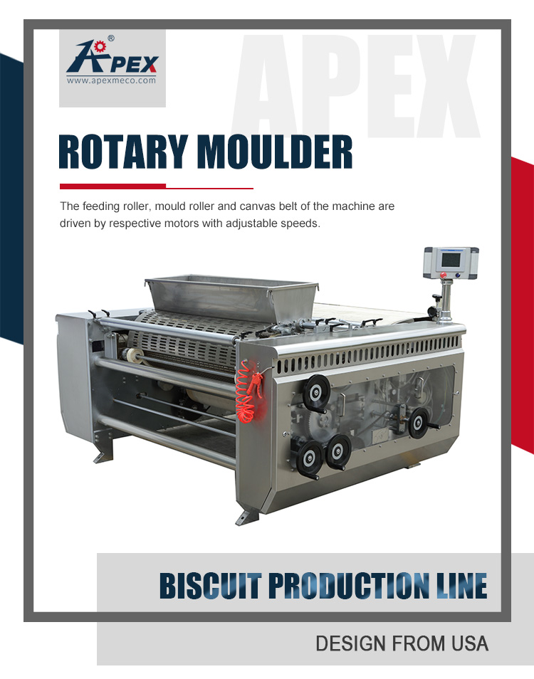 New Soft Biscuit Forming Machine Horizontal Biscuit Cookie Rotary Moulder