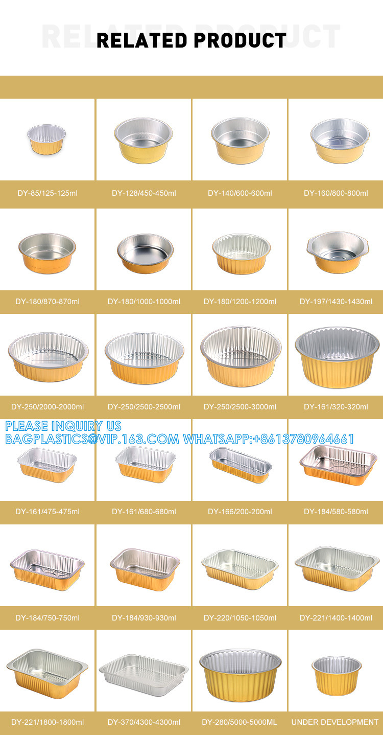 2200ml/4.85LB, Sturdy Aluminum Foil Pans With Lids For Cooking, Baking, Reheating, Freezer, Oven, Recyclable