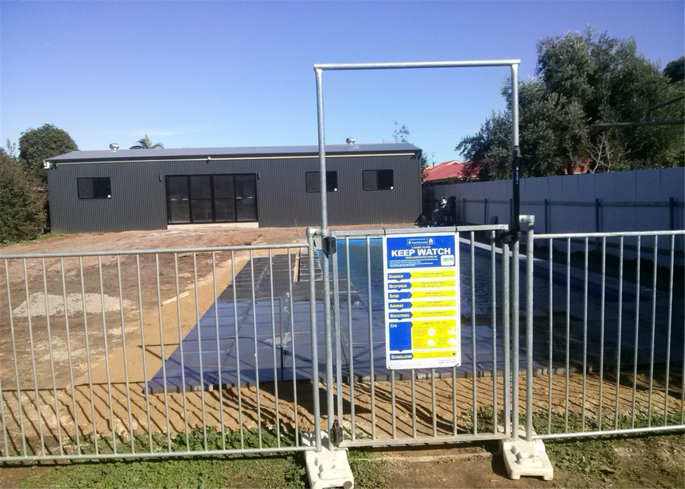 Swimming Pool Child Safety Fence Temporary Pool Fencing With Self Closing Gates
