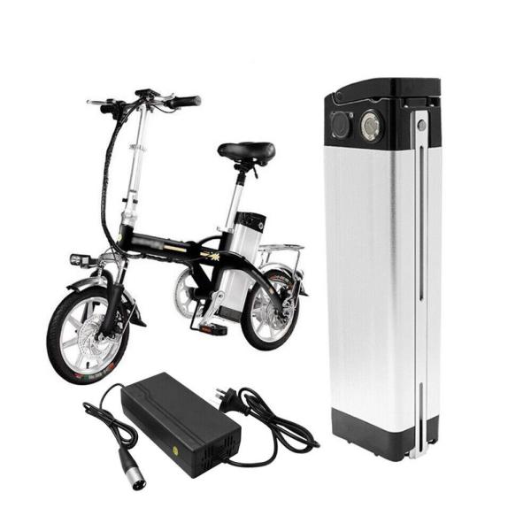 24V 48V Aluminum Case Silver Fish Seat Tube Ebike Rechargeable Battery