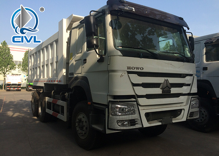 HOWO 10 Wheel 3 Axle Dump Truck , Large Capacity International Dump Truck