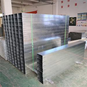 Galvanized Non flammable Cable Tray Custom Length Solid Bottom Cable Tray with