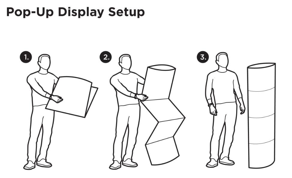 Outdoor Advertising LAMA Display Stands Digital Printing With ISO Identification