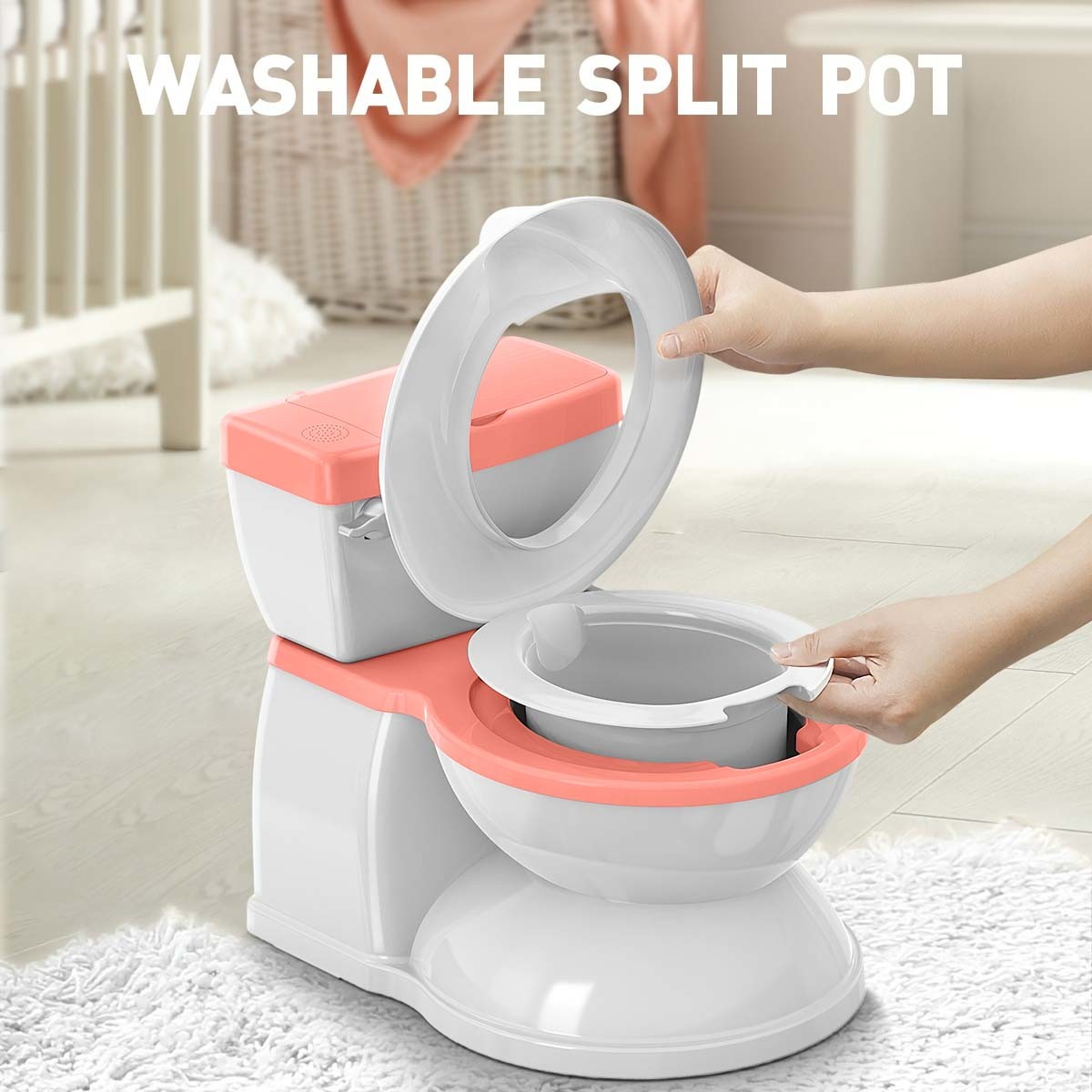 Wholesale Folding Baby Potty Training Toilet PP Plastic Portable Children's Toilets Portable Potty Seat For Toddler