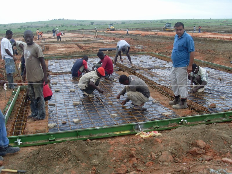 Steel Structure Construction Prefabricated Angola Civil House
