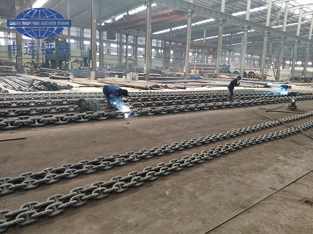 122MM G3 Stud Link Anchor Chain Black Painted