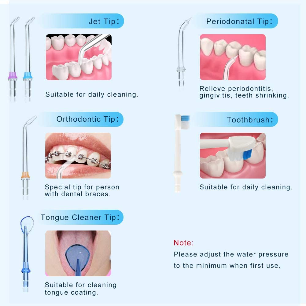 Electric Oral Irrigator Water Flosser portable USB Charging FCC Approved