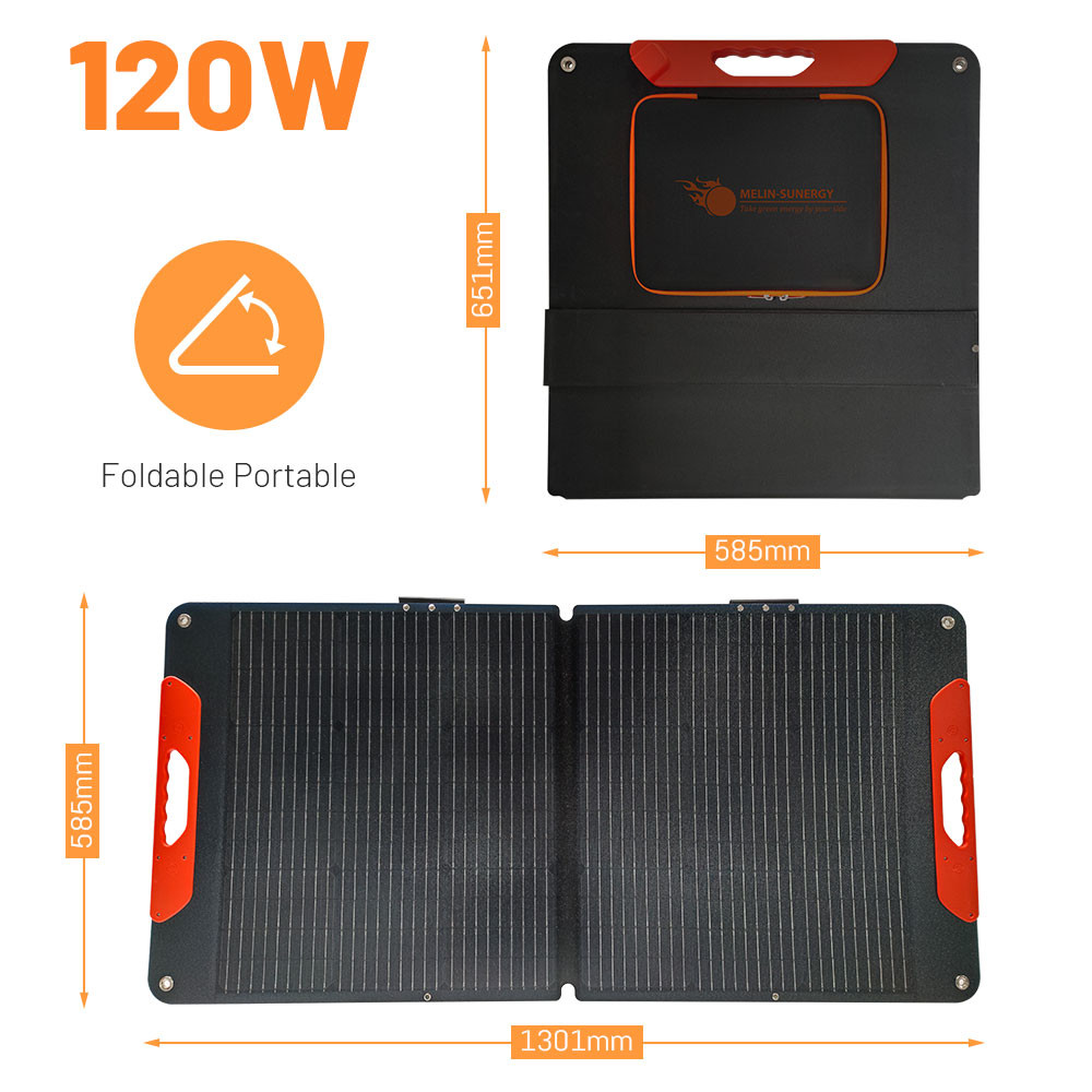 120W Portable Fold Up Solar Panels