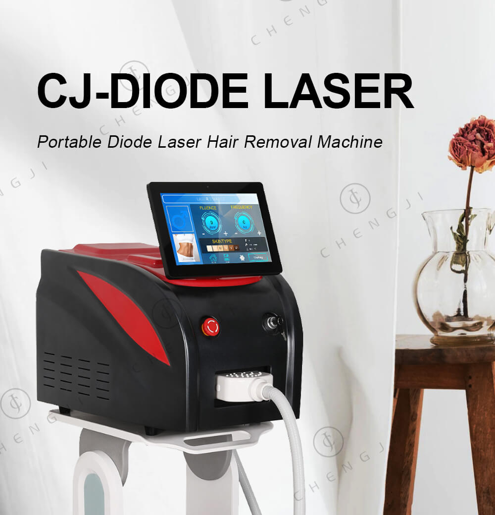 Mobile Laser Hair Removal Machine Permanent Laser Hair Remover Machine 1064nm