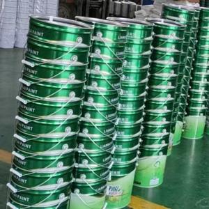Rust Resistance Adhesive Metal Paint Bucket With Removable Lid