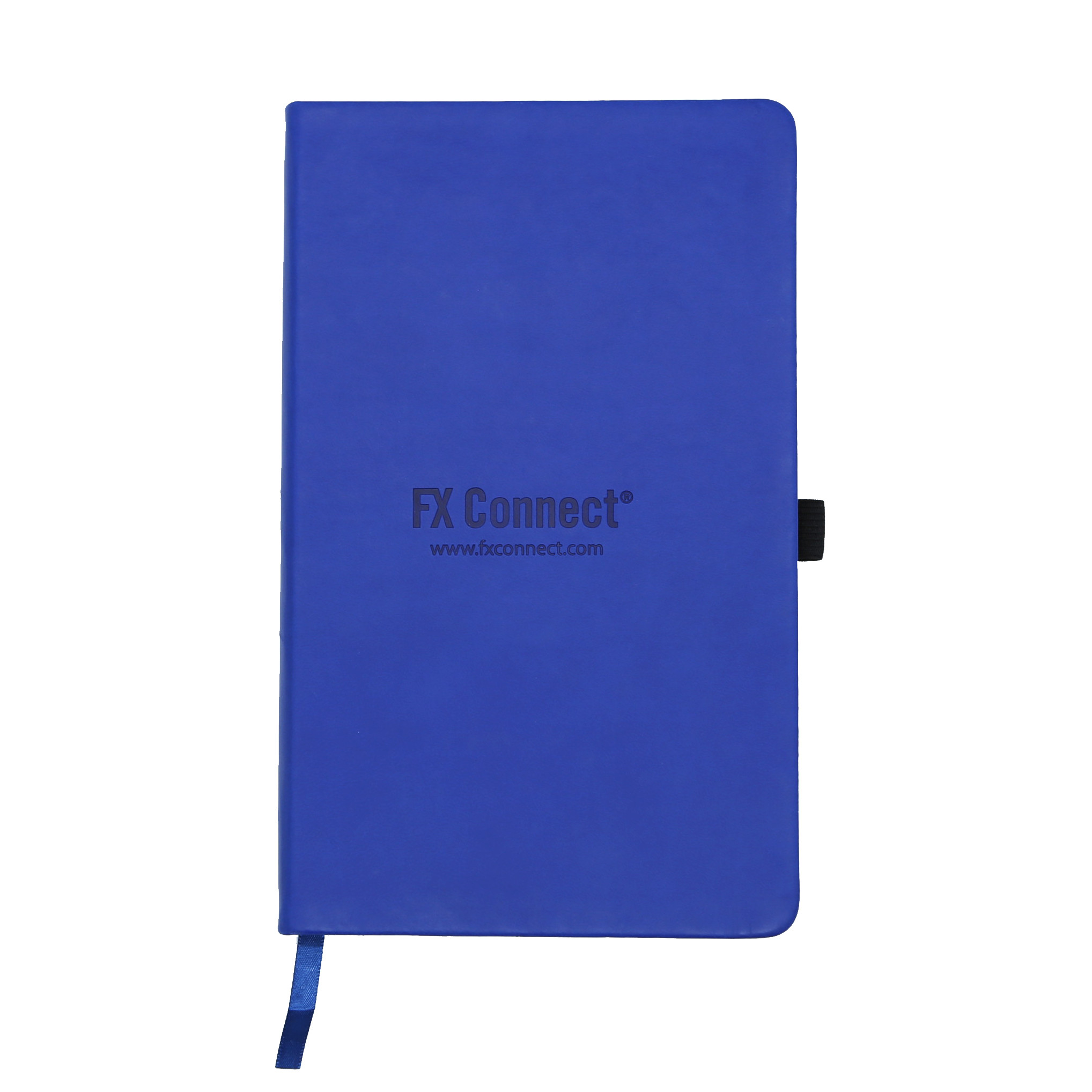 Embossed Logo Writing Journal Notebook / Horizontal Line Notebook With Pen Loop