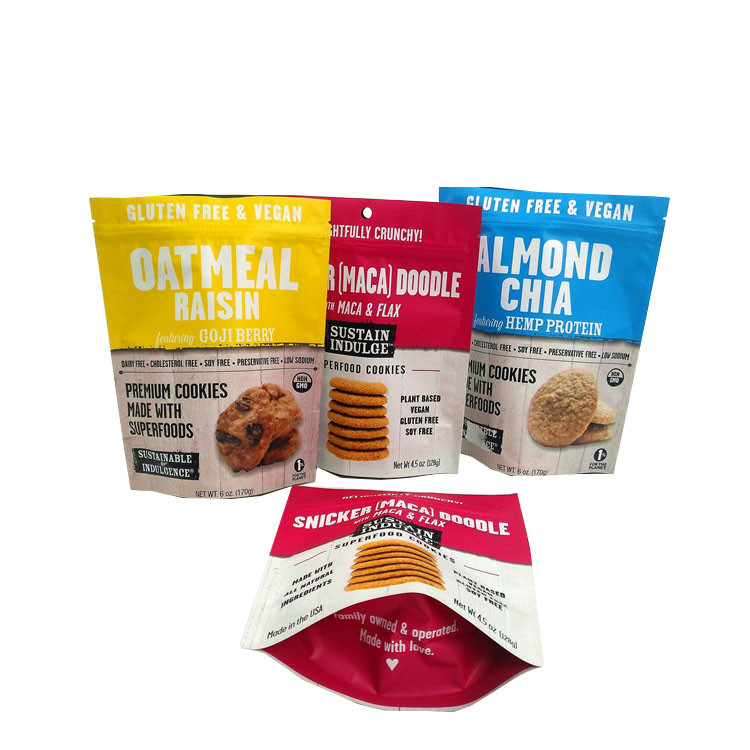 120 Microns Stand Up Matte Protein Powder Mylar Zip Pouches