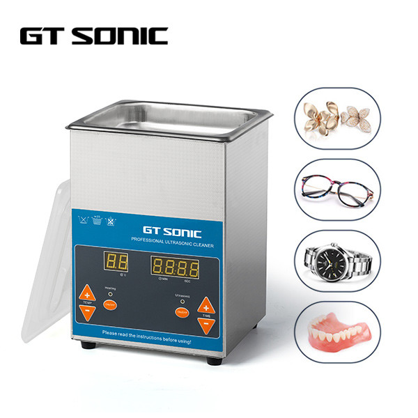 High Effiiciency Digital Ultrasonic Cleaner Stamping Tank 50W 40kHz 2L