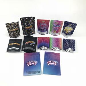 China Sample Free customized Child Proof Sachets Medical Yummy Doypack Stand Up Pouch With Double Zippers on sale