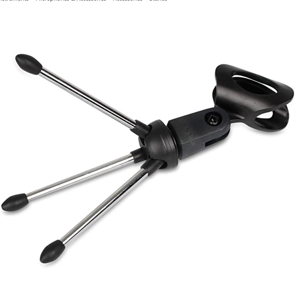 ABS 180 Degree 4.7cm Microphone Holder For Tripod