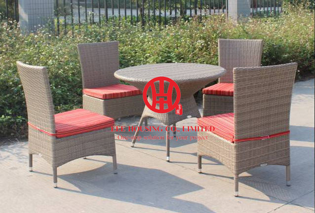 Elegant cheap hotel rattan dinning furniture