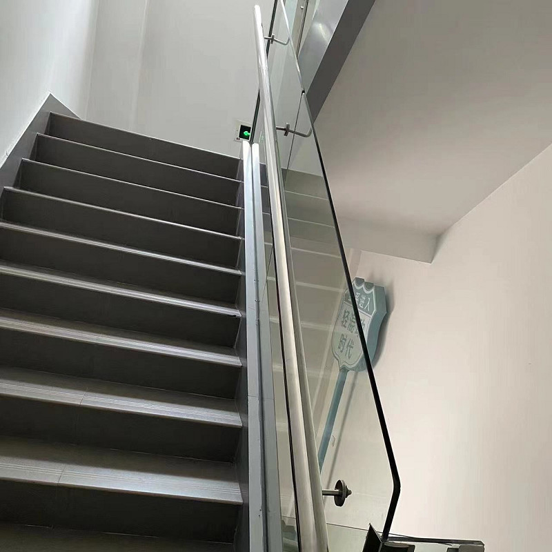 Balcony Handrail Glass Balustrade With Aluminium / Stainless Steel Tube 42.4x1.5mm