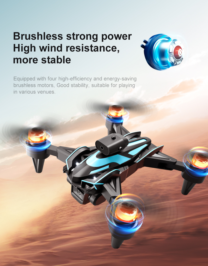 Newest 3 Hd Cameras K12 Max Drone Optical Flow 4k Fpv Infrared Obstacle Avoidance Drones Foldable Quadcopter RC Drone Toys