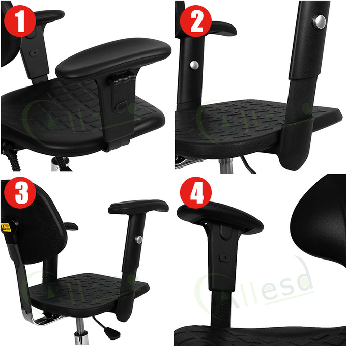 360° Swivel ESD Anti Static Chair PU For Ergonomic Lab Office Cleanroom