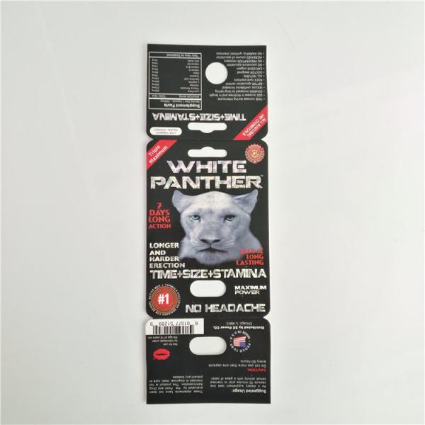 7K Panther Sexual Pill Packaging Female Enhancement Card Custom Logo With