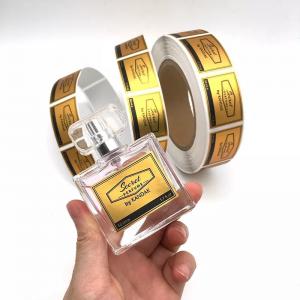  Aluminium Gold Foil Self Adhesive Sticker Perfume Sticker Label Foil Stamped Manufactures