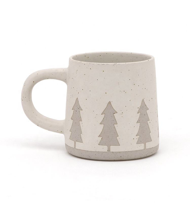 Coffee Mug Garden Handmade Christmas Coffee Mug Ceramic Stoneware Mugs Gift 3D Silk Print