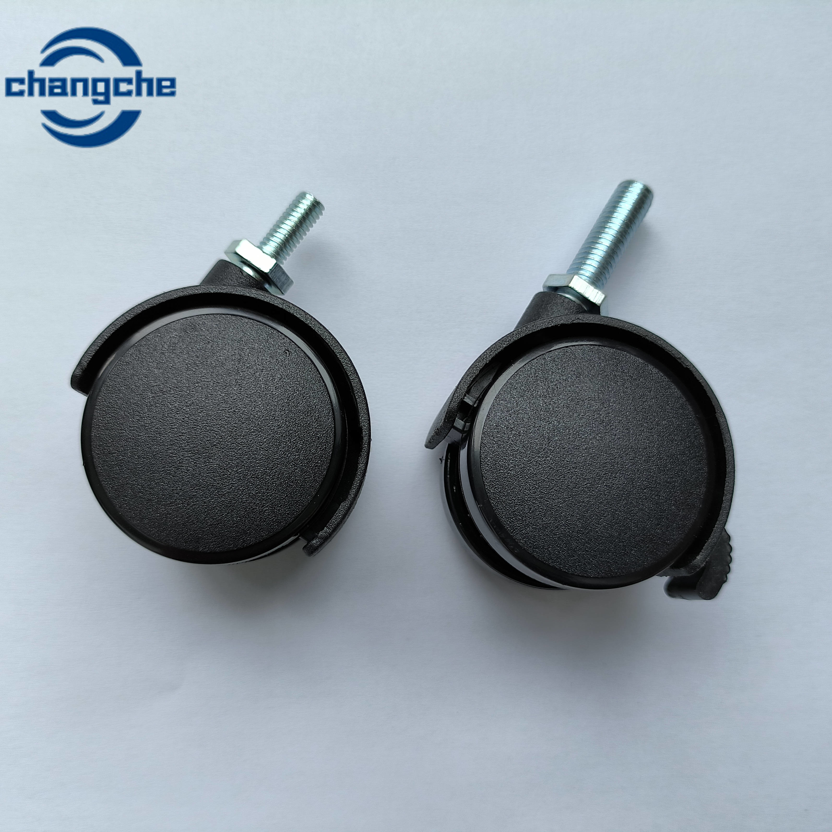 30mm Furniture Castors Wheels With 100kg Load Capacity For Hand Cart With Stem