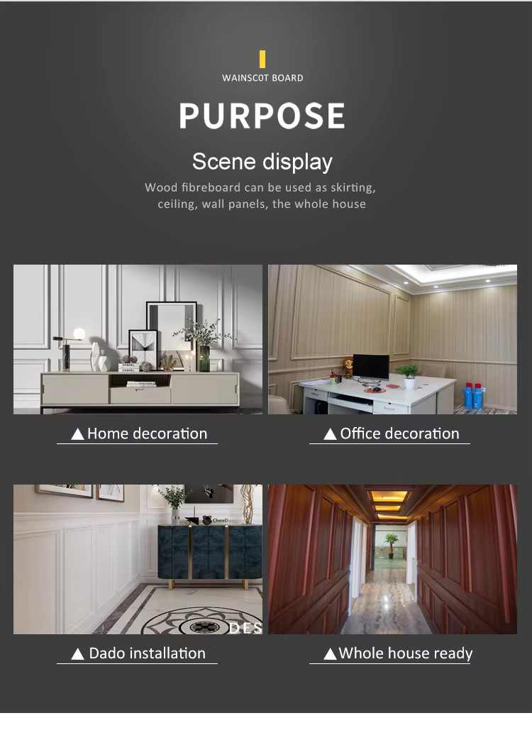 PVC Integrated Wall Panel Eco-friendly Indoor Background Wall