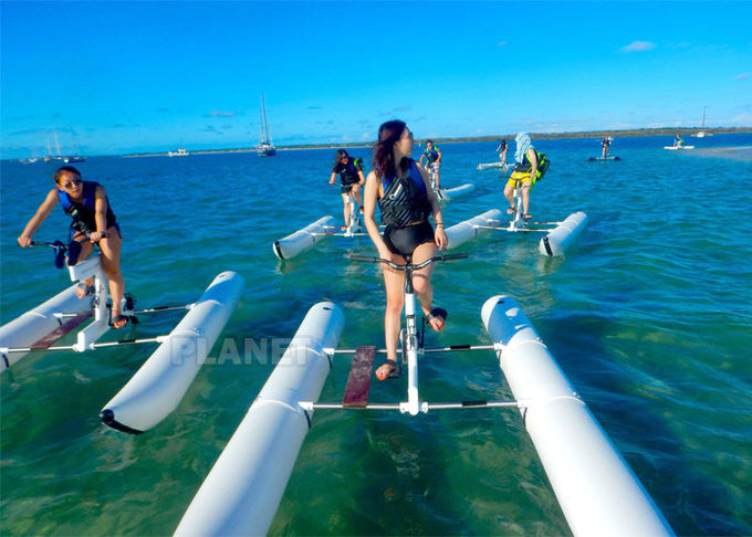 PVC Inflatable Sea Banana Pontoon Boat Tube For Floating Water Bike