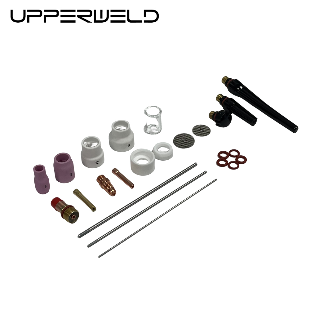 24PCS Alumina and Clear Nozzle TIG Welding Torch Spare Parts for Customized Support