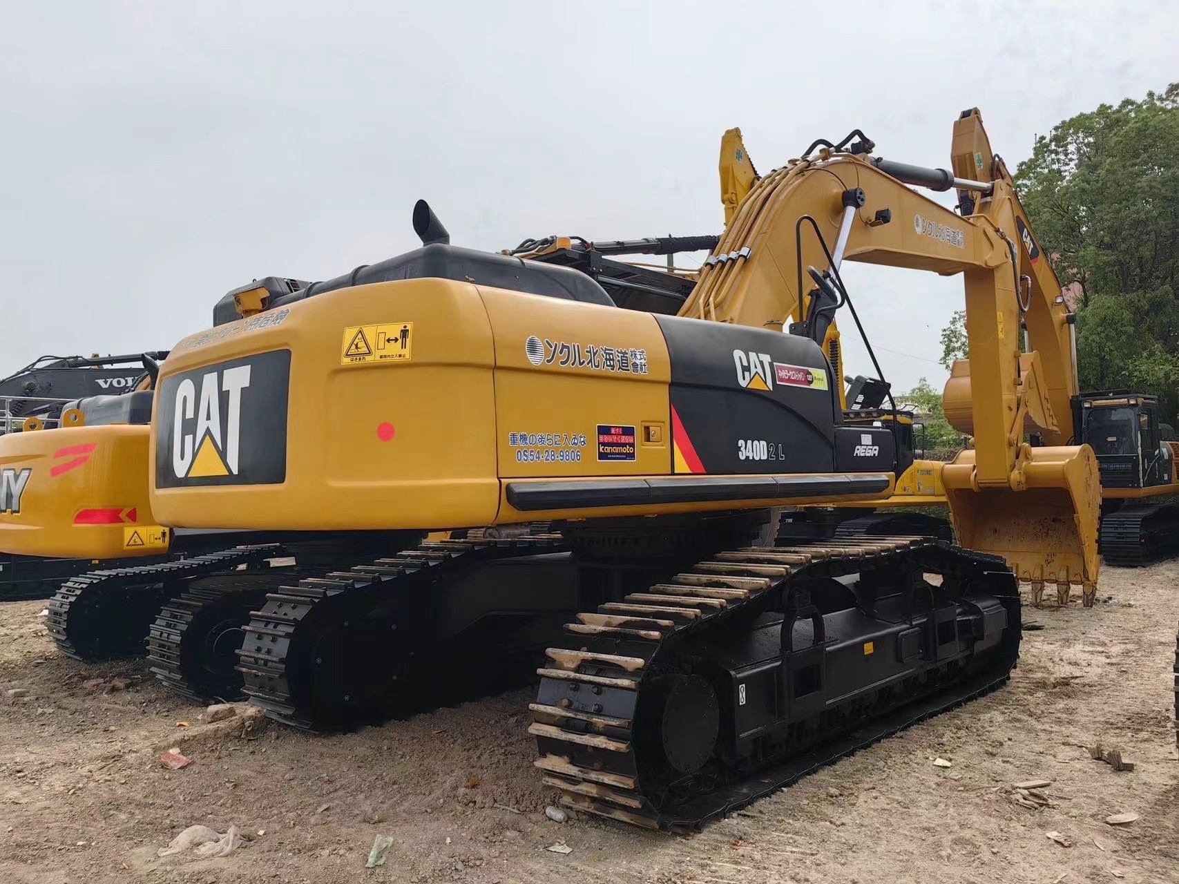 Used 340d2l Caterpillar Earth Moving Construction Digger Heavy Duty Machinery