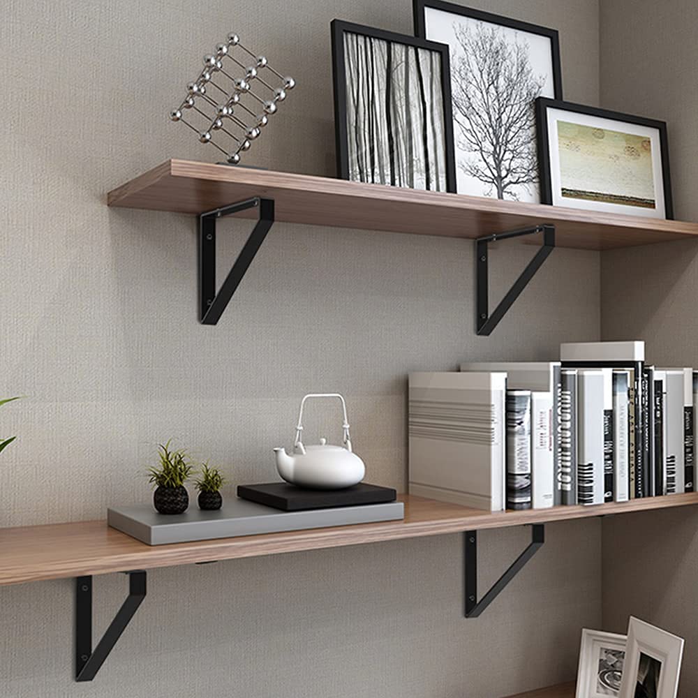 Single-side Bracket Metal Floating Shelf Brackets for Wall Mountable Home Decor Ideas