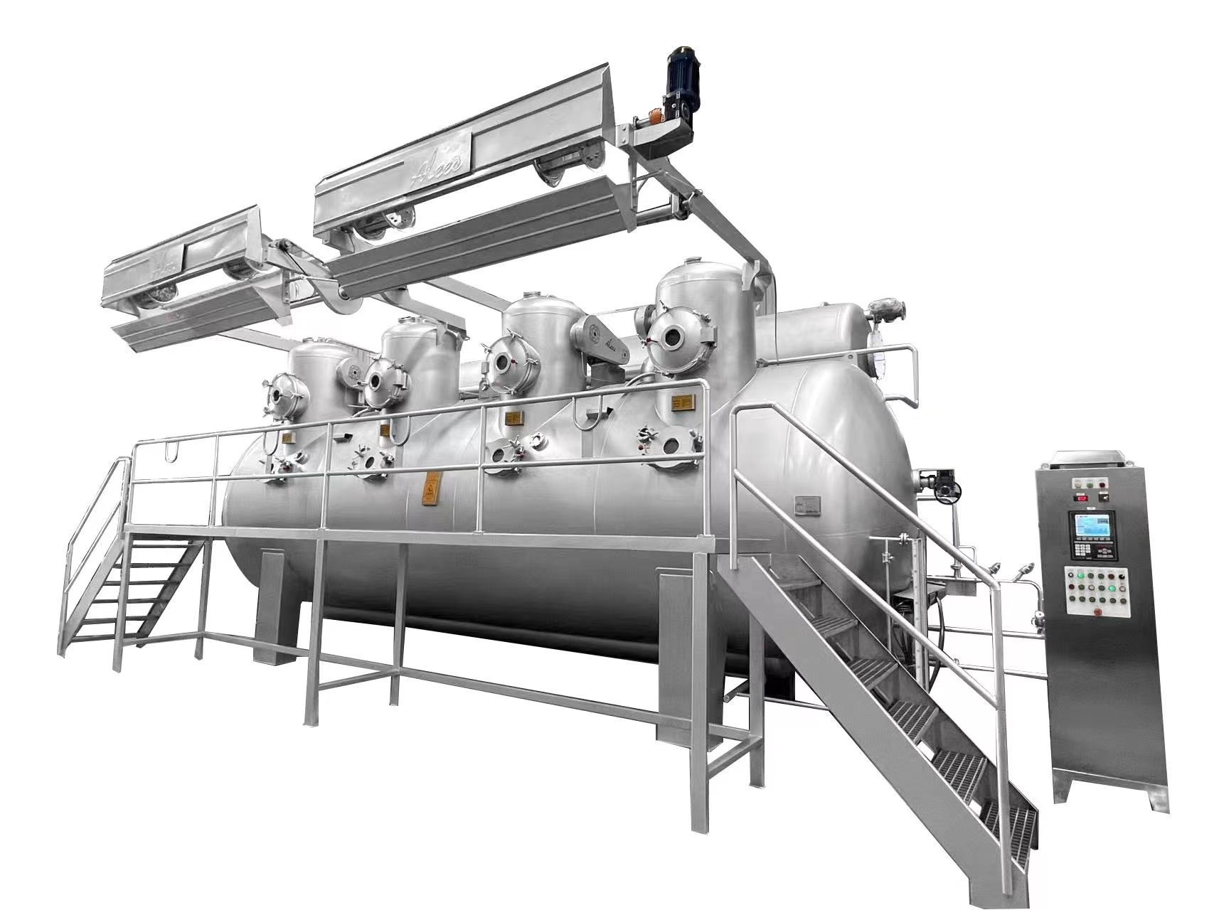 HTHP Overflow Dyeing Machine Low Consumption Low Liquor Ration