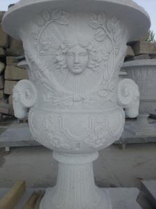  White Marble Flowerpot for building Manufactures