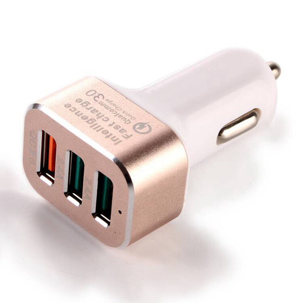 Quick Charge 3.0 42W USB 3 Ports Cell Phone Car Charger