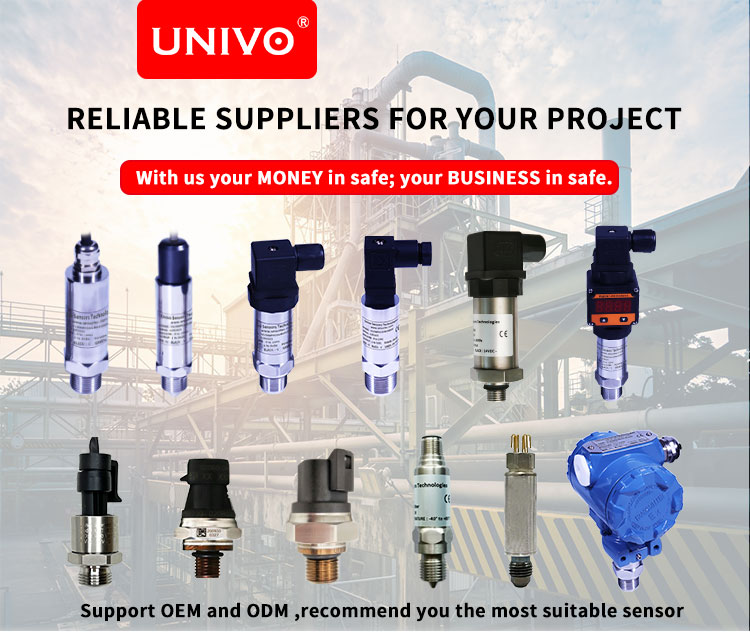 Customizable Range UNIVO UBST-510 C-Type Pressure Sensors for Liquid Level Detection