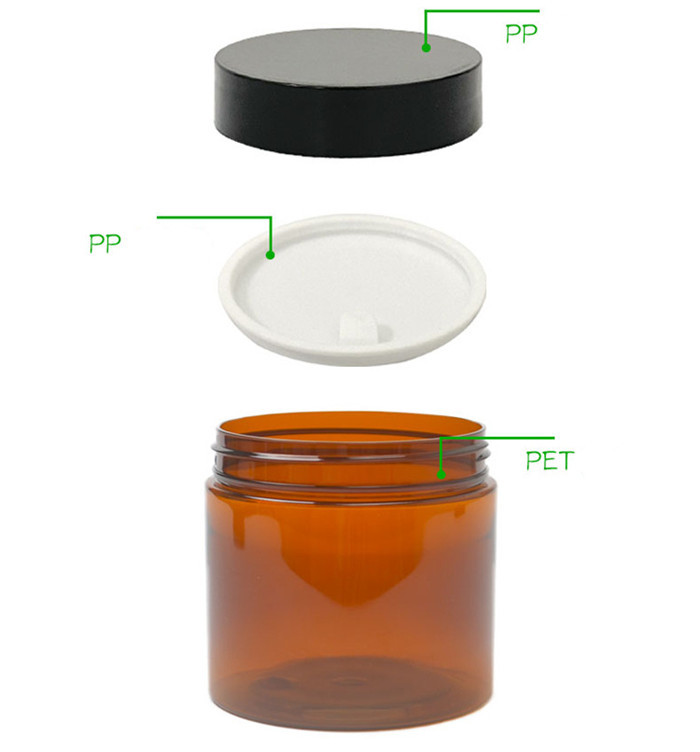 Shatterproof Cylinder Round Plastic Canisters Empty Cosmetic Containers 80ml