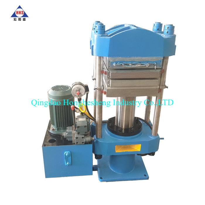 Semi Automatic Steam Heating Hydraulic Press 50T Rubber Mat Making Machine