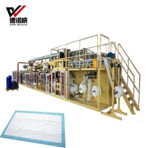 China Ladies Sanitary Pads Machine Disposable Under Pad Making Machine on sale