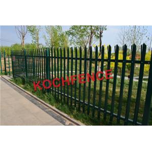 2.4m Height Steel Palisade Fencing With Powder Coating Finished Surface