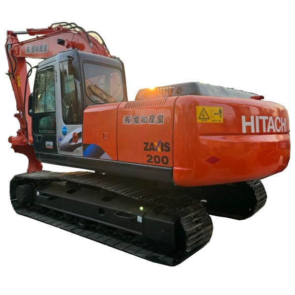 Strong Power Used Excavator ZX200 with Original Hydraulic Valve and Soft Steel