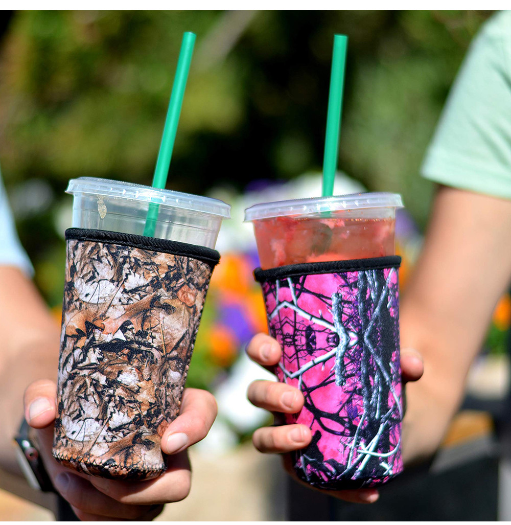 Reusable Neoprene Iced Coffee Cup Sleeve For Starbucks