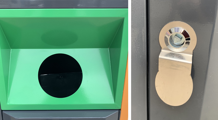 Outdoor Furniture Wasre Trash Decorative Container Haoyida Garbage Bin Outdoor Waste Bins Garbage Can