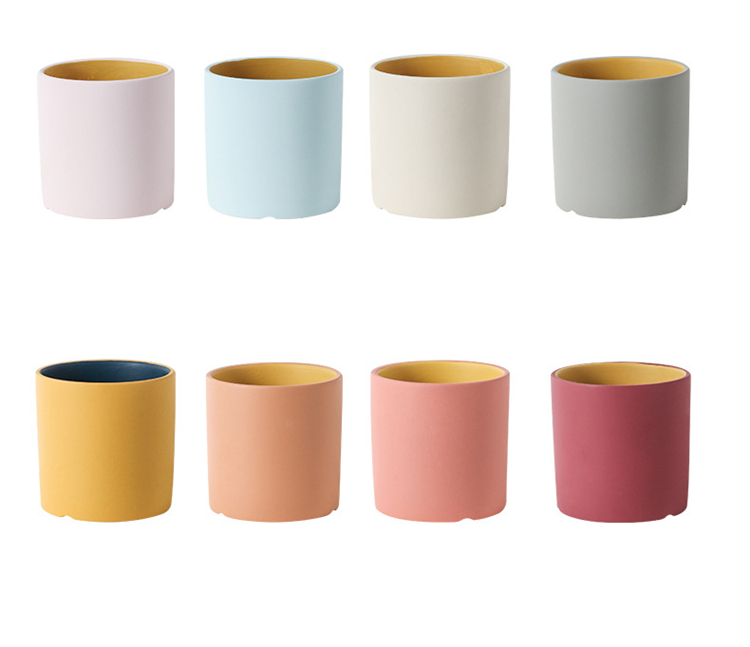 3 4 5 Inch 6 Inch Ceramic Planters Ceramic Cylinder Plant Pot Nordic Ceramic Flower Pot